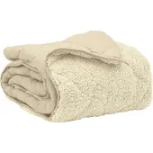 vidaXL Winterbettdecke Creme 200 x 200 cm Mikrofaser und Teddy-Fleece