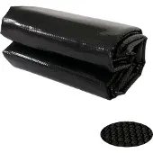 Mendler Pool-Abdeckung Abdeckplane Wärmeplane Solarplane Solarabdeckung, Stärke: 400 µm oval 7,31x3,65m schwarz