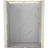 Mexen Exo Duschdrehtür 145 cm, transparent, gold - 819-145-000-50-00