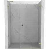 Mexen Lunar-B L Duschflügeltür rechts 150 cm, transparent, gold - 832SL-150-050-50-00-P