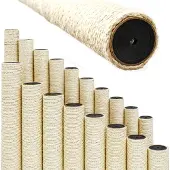 Eyepower 30 cm Sisalstamm für Kratzbaum Ersatzstamm M8 - Ø 7,4 cm Sisalsäule Kratzstamm