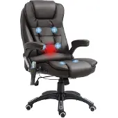 Homeco Massagesessel Bürosessel Chefsessel Sessel Drehstuhl mit Wärmefunktion