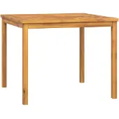 Syfax Garten-Esstisch 90x90x74 cm Massivholz Akazie