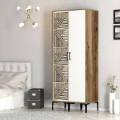 Dmora Kleiderschrank 2-türig Algol 80x201,4 cm Braun