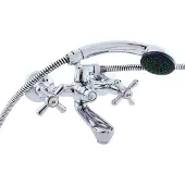 RAV MORAVA Wand-Wannenarmatur aus Chrom mit SLEZAK Handbrause Ihre Auswahl: Mit Handbrause mit festem Standfuß,