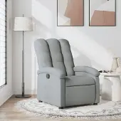 vidaXL "2026 Promotion" Relaxsessel/Loungesessel/TV-Sessel - Hellgrau Stoff - Couchsessel CC22554