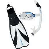 Aqua Lung Schnorchelset - Adult - Compass - Black/White - - XL - XLarge - Schnorchel