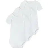 Name it Body k/ä - Noos - NbnBody - 3er-Pack - Bright White - - 68 - Body K/Ä
