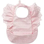 Elodie details Lätzchen - Englische Stickerei Pink - - One Size - Lätzchen