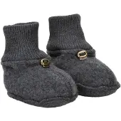 Mikk-Line Überziehschuhe Merinowolle, Anthracite Melange, 62-68