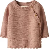 Lil´ Atelier Lil' Atelier Bluse - Strick/Lochmuster - NbfLaguna - Misty Rose - - 62 - Blusen