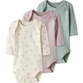 Name it Body - l/ä - 3er-Pack - Noos - NbfBody - Jet Stream/W/Bu - - 50 - Body L/Ä