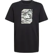 Adidas T-Shirt SPORTSWEAR "CAMO BOX KIDS", Jungen, Gr. 140, schwarz, Obermaterial: 100% Baumwolle, normal, Rundhals, Shirts T-Shirt