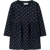 Name it Mädchen Nmfdavina Ls Sweat Bru Dress Noos, Dark Sapphire, 98