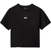 Calvin Klein T-Shirt Folded Logo IG0IG03063 Schwarz Regular Fit