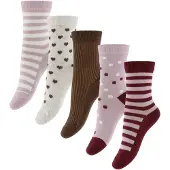 Minymo Socken - 5er-Pack - Rosa Rauch - - 35/38 - Socken