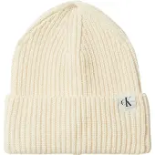 Calvin Klein Mütze Monogram Rib Beanie IU0IU00440 Écru