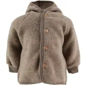 Engel Cardigan - Wolle - Walnuss Meliert - - 62/68 - Cardigans