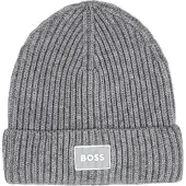 BOSS Mütze - Strick - Grau Meliert - - 56 cm - Mützen