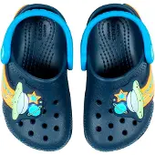 Crocs Toddler Classic UFO Lights Clog Kleinkinder Sandale mit LED Lichter Dunkelblau/Blau (Navy), 211623-410