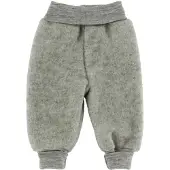 Engel - Baby Hose mit Nabelbund - Fleecehose Gr 74/80 grau