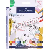 Faber-Castell Filzstifte - 12 st. + Mixer - Goldfaber Sketch - - One Size - Filzstifte