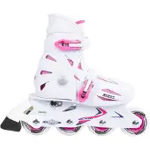 Roces Kinder-Rollschuhe Orlando III Weiß-Rosa, Y8.0–Y11.0, 25–29, 4x, 64