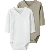 Name it Body - l/ä - 2er-Pack - Noos - NbnBody - Reines Kaschmir - - 50 - Body L/Ä
