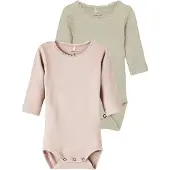 Name it Body l/ä - 2er-Pack - Rib - Noos - NbmKab - Peyote-Misch - - 62 - Body L/Ä