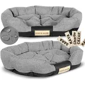 AIO Factory Hundebett 100x75 cm personalisiert wasserdicht grau