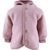 Engel - Kinder Kapuzenjacke mit Holzknöpfen - Wolljacke Gr 62/68 rosa