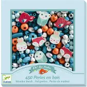 Djeco Türkise Perlen - Set mit 450 Stück