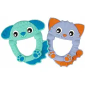 Playgro Beißringe - 2er-Pack - Hund & Katze - - One Size - Beißringe