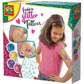 SES Creative 14142 Fashion Glitter Tattoos Modische Glitzertattoos zum Selbstgestalten für Kinder, Tattoo-Set für Kinder, 5 Jahr(e), Mehrfarbig