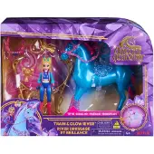 Unicorn Academy - Train and Glow River mit Isabel Set (mit Leuchtfunktion und Trainingszubehör)