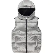 Levi's Steppweste m. Fleece - Umkehrbar - Silber/Schwarz - - 6 Jahre (116) - Daunenweste