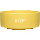 Design Letters Schüssel - Snack - Happy - Gelb - - One Size - Schüsseln