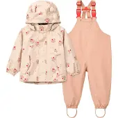 Liewood Regenanzug Kinder Manu Regenbekleidungs-Set Butterfly / Apple Blossom-Größe 80