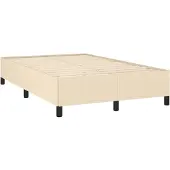 Syfax Bettgestell ohne Matratze Creme 120x190 cm Stoff