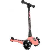 Scoot & Ride Highway Kick 3 - LED - Peach - - One Size - Tretroller
