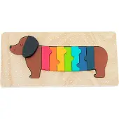 Vilac Puzzlespiel - Holz - 11 Teile - Hund - - One Size - Puzzlespiele
