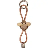 Kay bojesen Schlüsselanhänger - Affe/Gold - Naturleder Teak/Limb - - One Size - Schlüsselanhänger