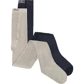 Minymo Strumpfhosen - 2er-Pack - Nachtgrau - - 104/110 - Strumpfhosen