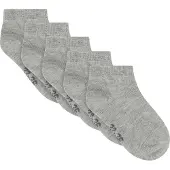 Minymo Sneaker-Socken - 5er-Pack - Hellgrau-Meliert - - 35/38 - Socken