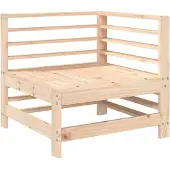vidaXL Garten-Ecksofa Massivholz Kiefer
