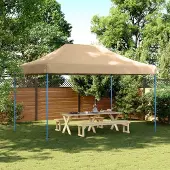 vidaXL Möbel Partyzelt Faltbar Pop-Up Beige 440x292x315 cm - Pavillon 4004959