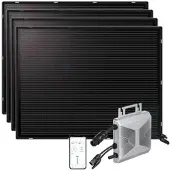 Revolt 4er-Set ultradünne Solarmodule (4x 215W) + 800-W-WLAN-Mikroinverter