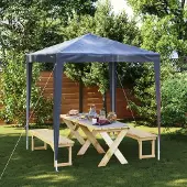 vidaXL Partyzelt 2x2 m Blau - Pavillons & Partyzelte CC26672