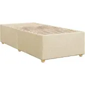 Syfax Bettgestell ohne Matratze Creme 80x200 cm Stoff