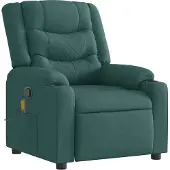 Syfax Massagesessel Dunkelgrün Stoff